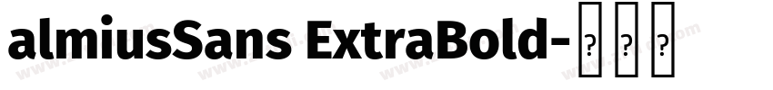 almiusSans ExtraBold字体转换